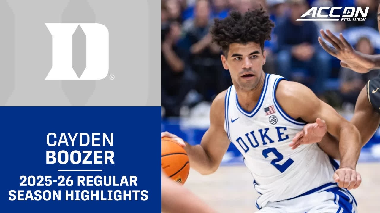 Duke G Cayden Boozer Regular Season Highlights | 2025–26 ACC Men’s Basketball