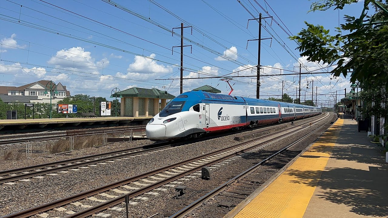 Amtrak NextGen Acela (Alstom Avelia Liberty) Test Trains 887 & 888 @ Rahway, NJ (7/21/25)