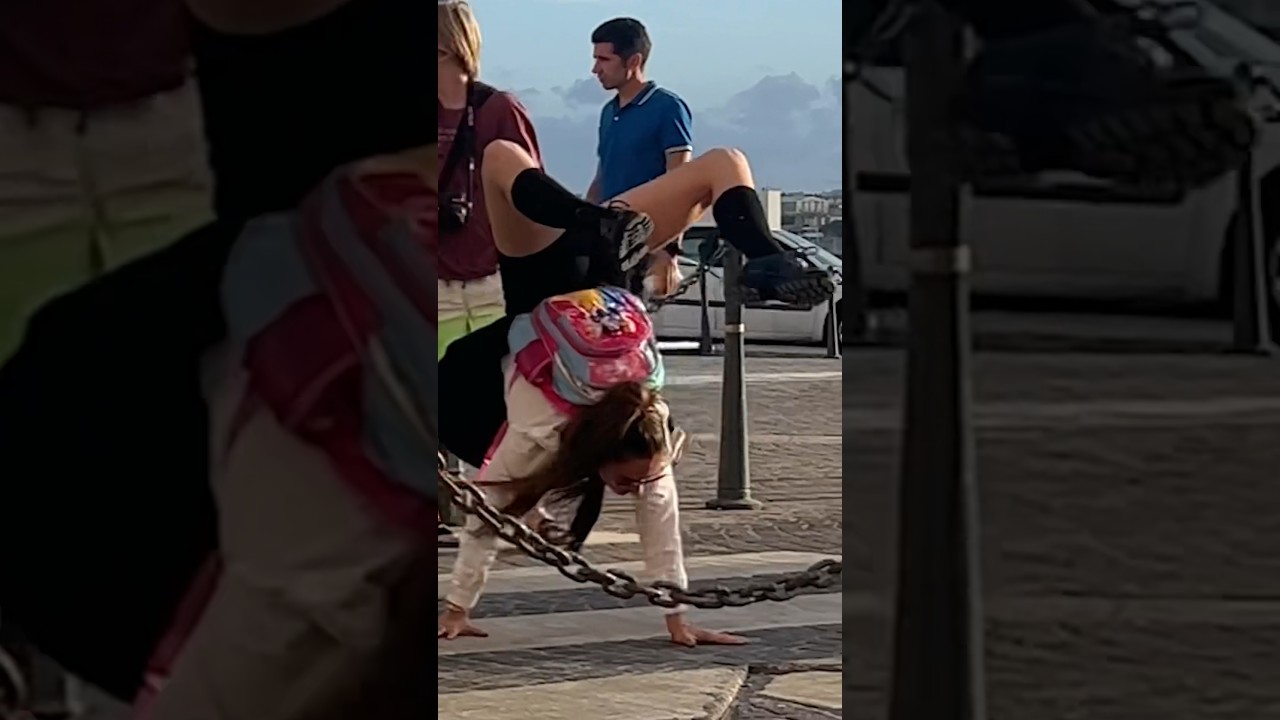 How School Girl crosses the Road 😳 #SchoolGirlPrank #Part02