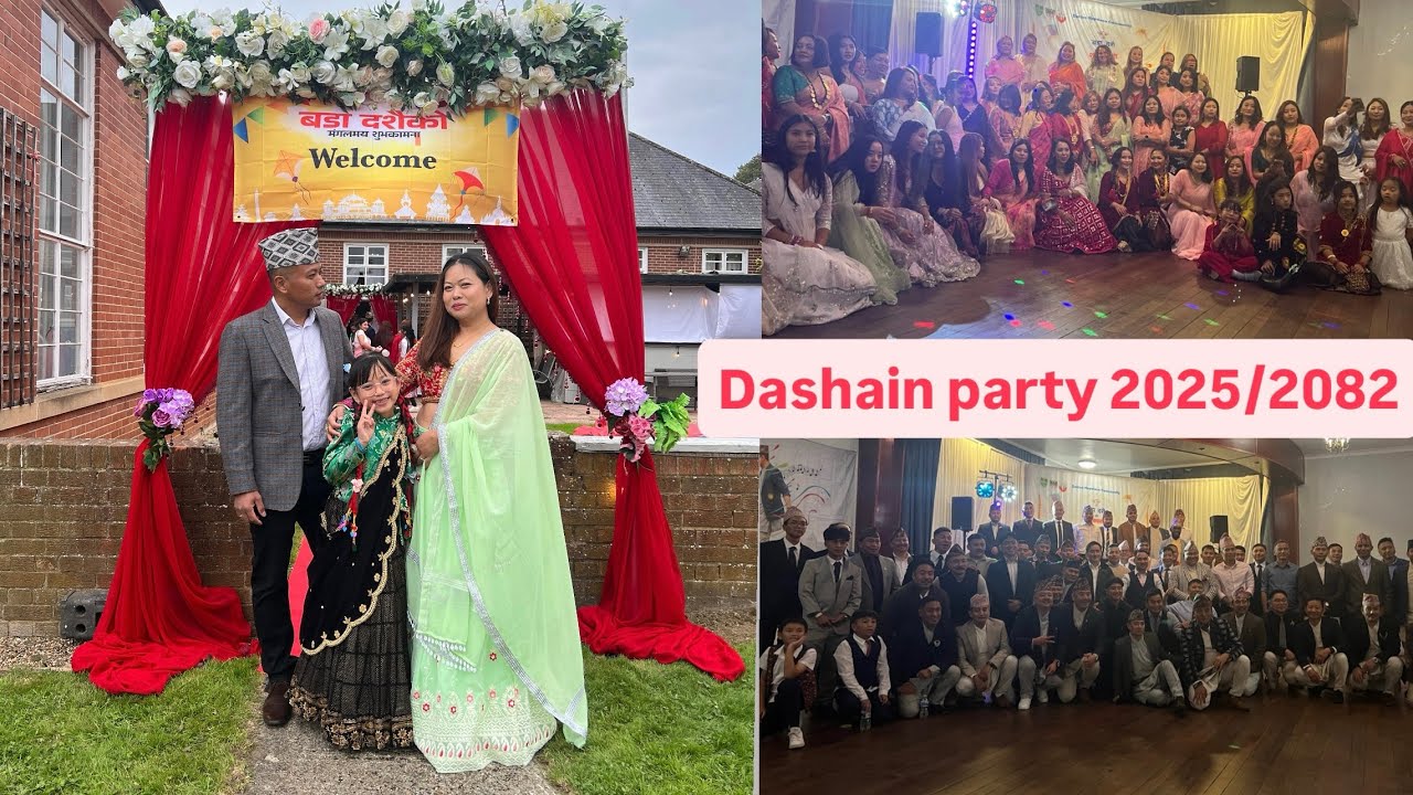 This year UK Dashain party 2025/2082 #uk #2025 #dashain #nepal #missing #family 