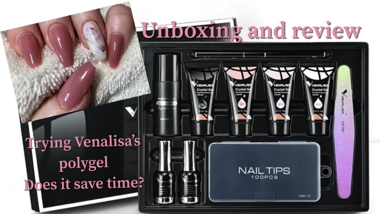AliExpress nail art Haul 38 | Trying a Venalisa Polygel kit | does it save time? ￼￼