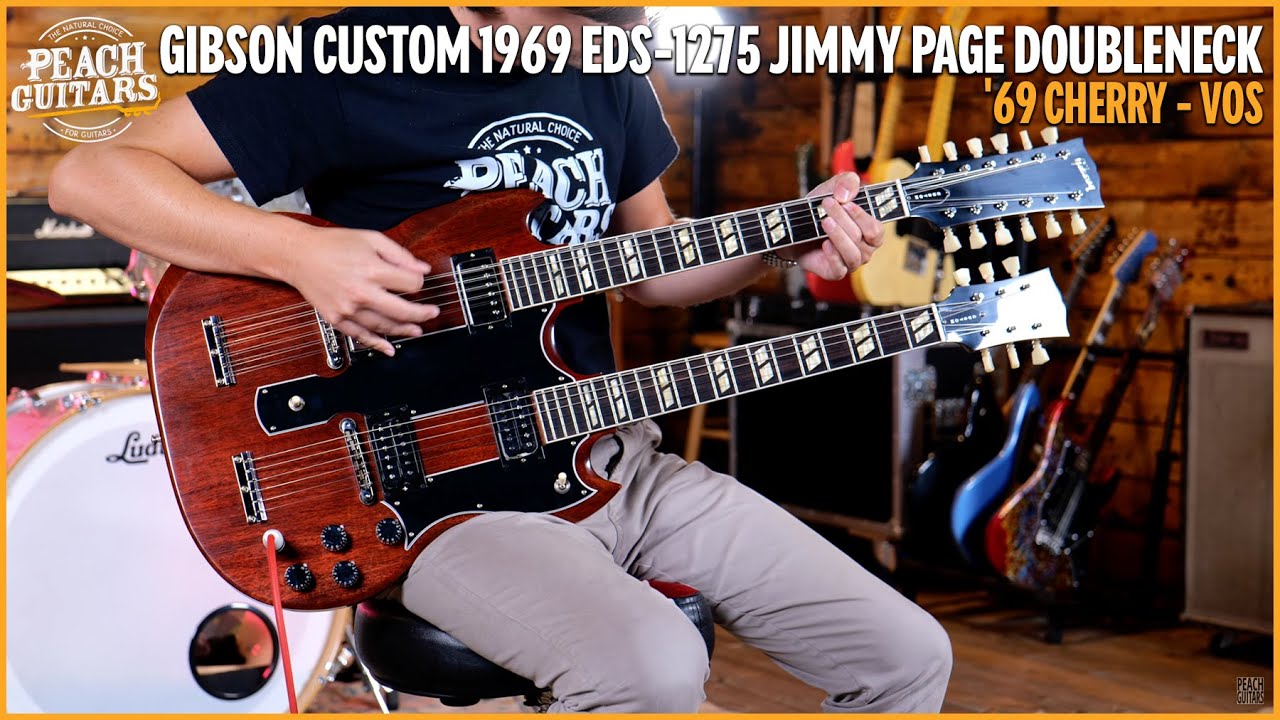 Gibson Custom 1969 EDS-1275 Jimmy Page Doubleneck | '69 Cherry - VOS
