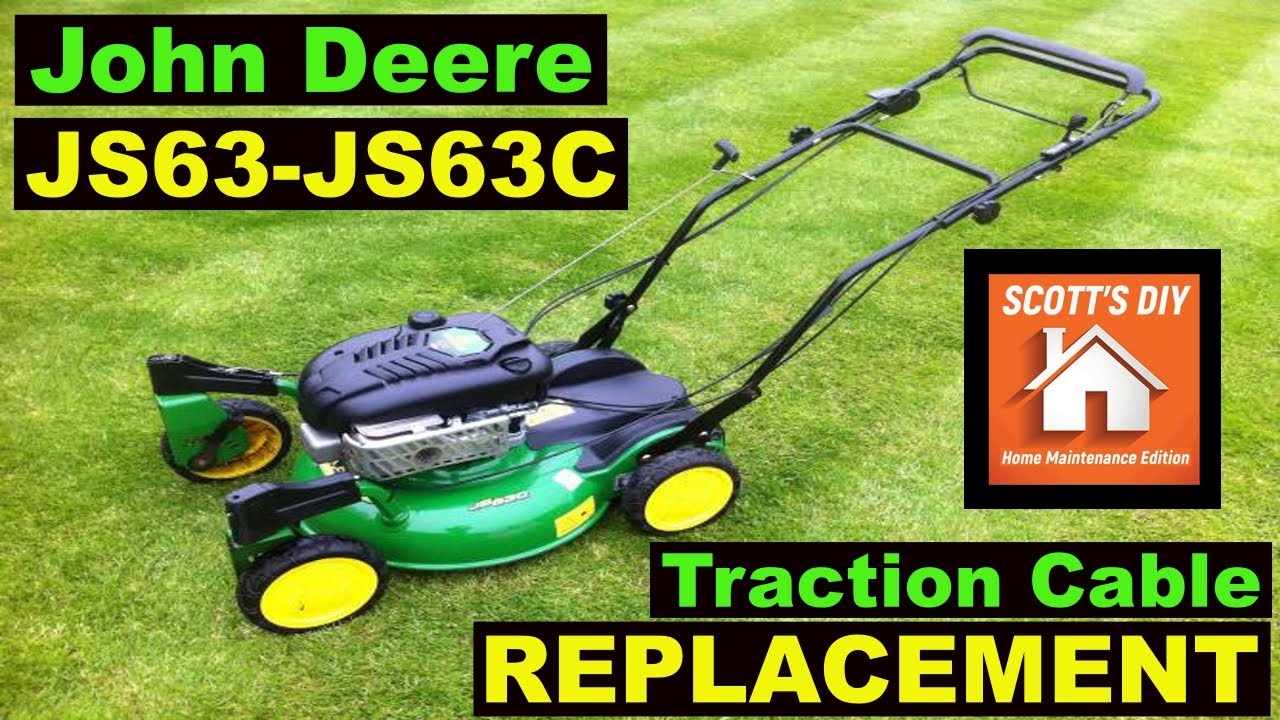 John Deere JS63 How to Replace the Traction Control Cable - DIY