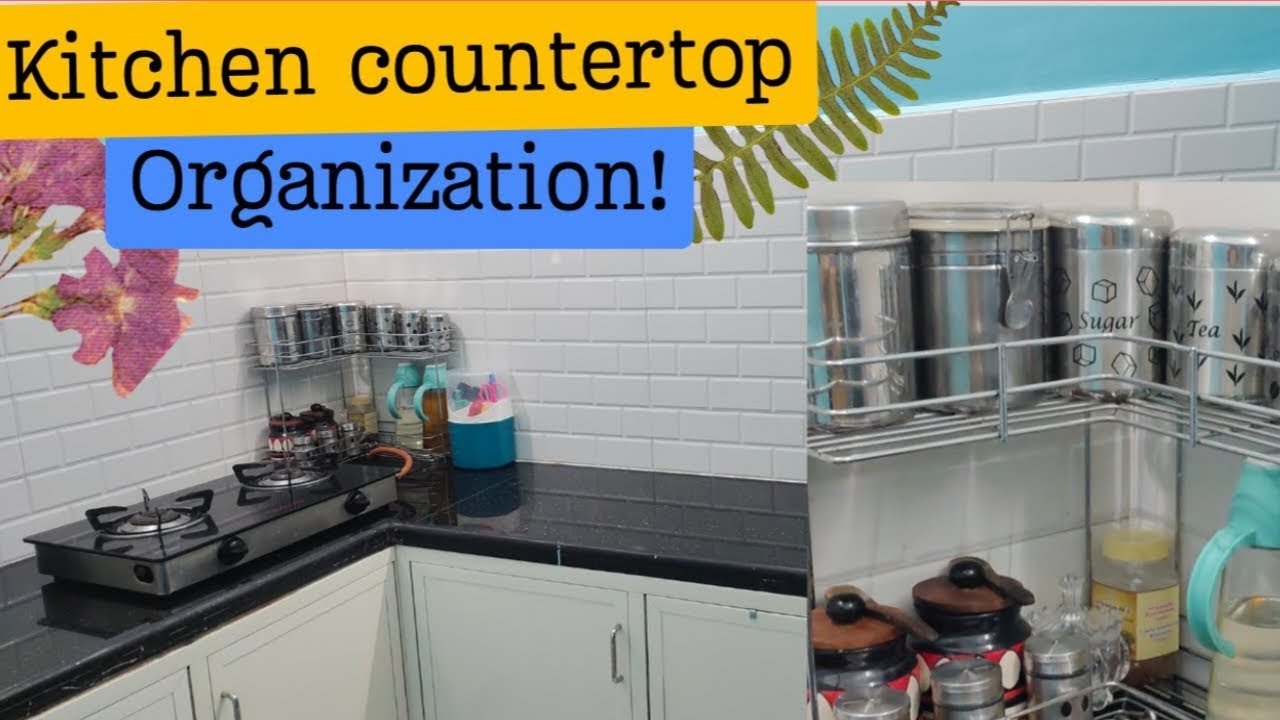 Practical Kitchen organization/Countertop organisation ideas/Space saving kitchen setup