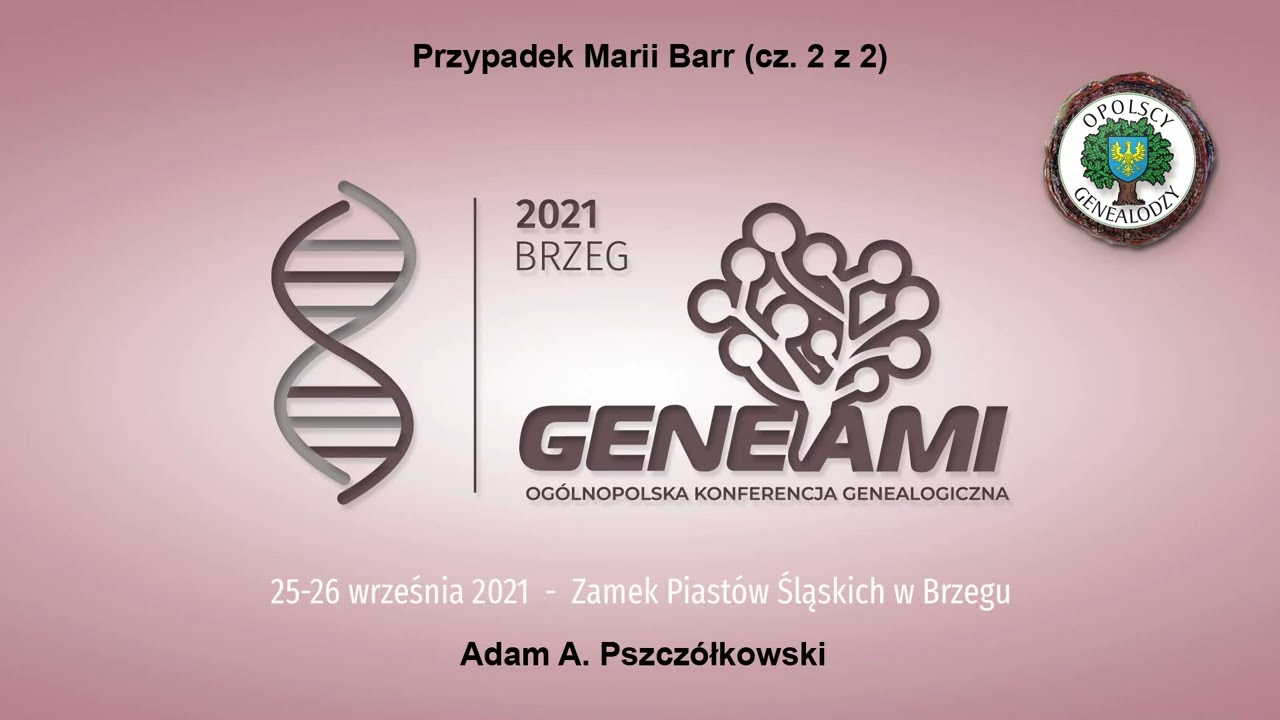 Przypadek Marii Barr (cz. 2) - Geneami Brzeg