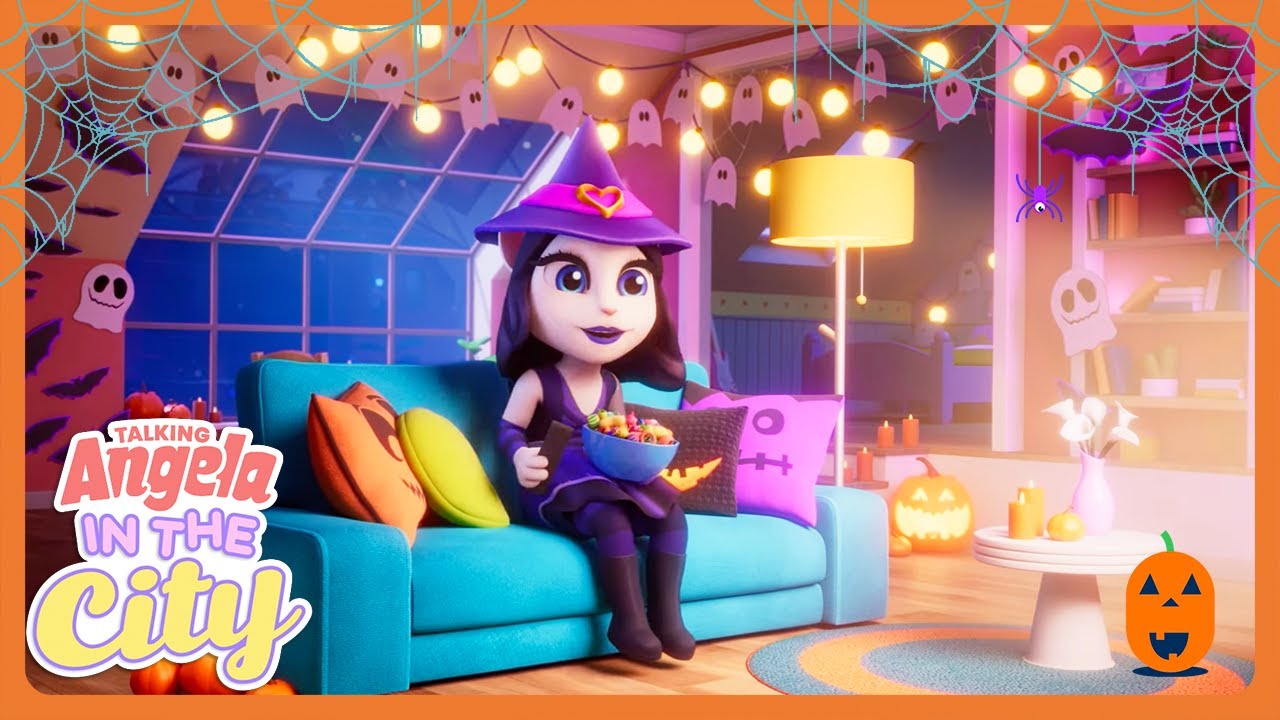 Talking Angela - 🎃 Halloween Trick or Treat 🎃 | WildBrain Enchanted | Spooky Season Special