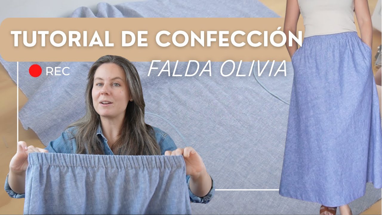 Tutorial de confección | Falda Olivia | 3 en 1 | Patrón digital de costura | Nivel principiante