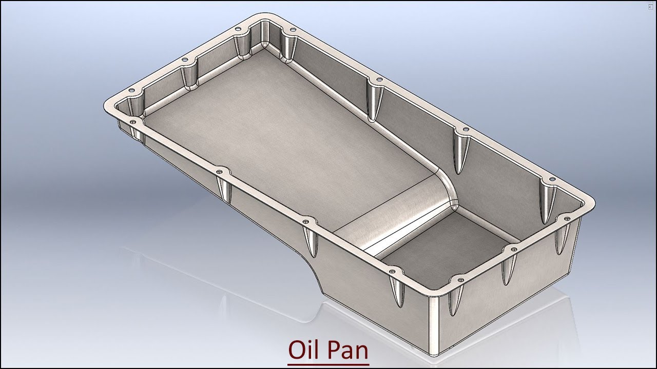 Oil Pan with audio narration || Autodesk Inventor Tutorial