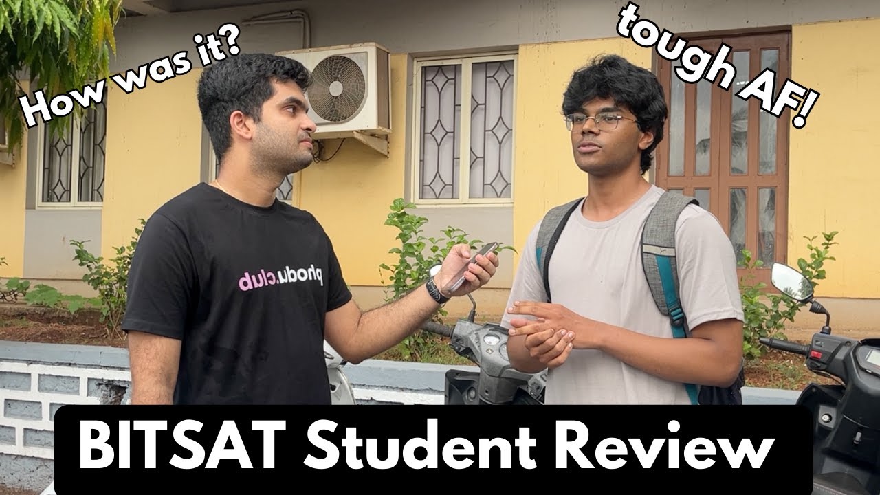 BITSAT 2024 Student Reaction | Dhruva Pai Angle