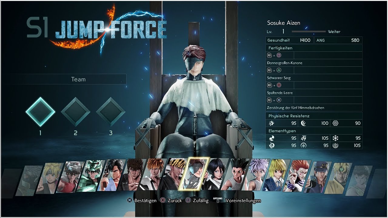 JUMP FORCE All Playable Characters/Full Character Roster | Jump Force Alle spielbaren Characktere