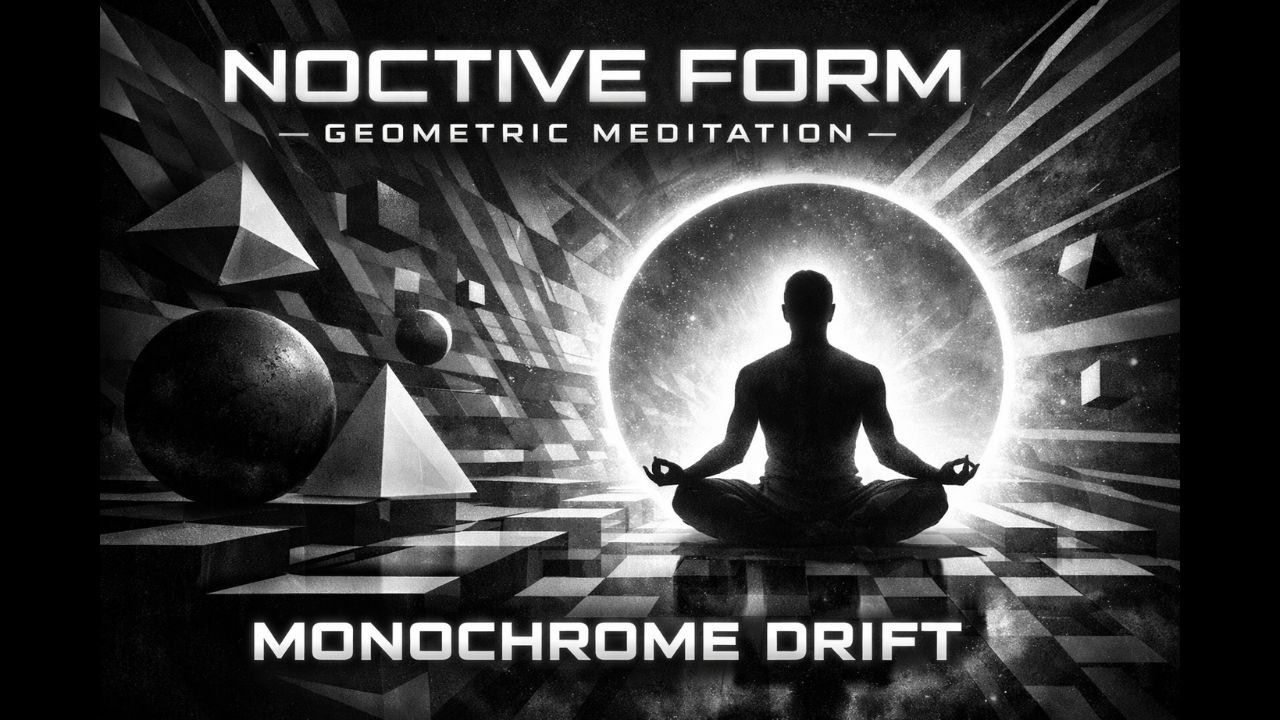 NOCTIVE FORM — Geometric Meditation | Monochrome Drift