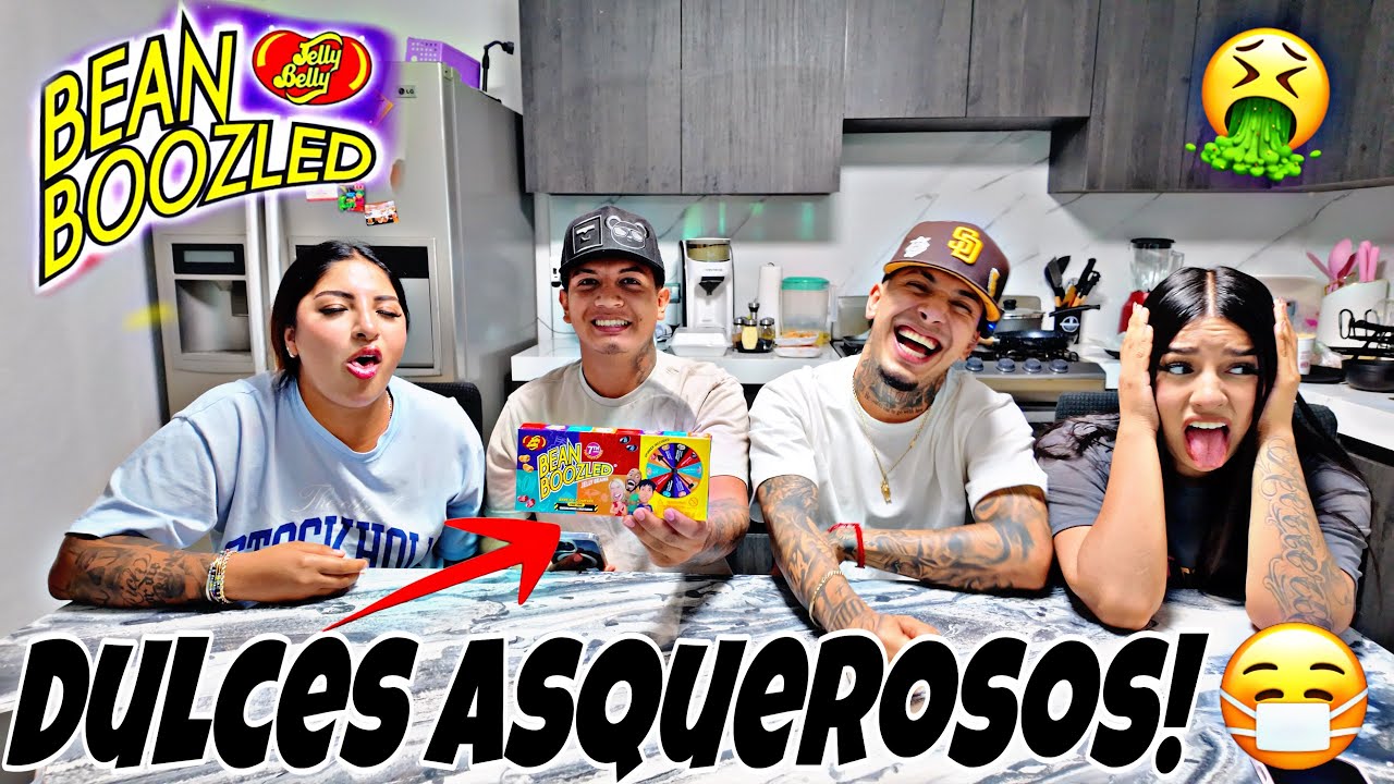 RETO CON EL TEAM😎/PROBAMOS LOS DULCES MAS ASQUEROSOS! @AdelRG @melanyp @NandaHerre