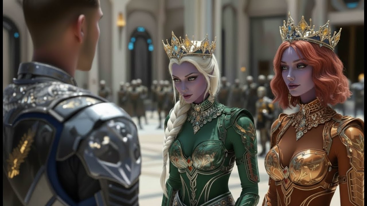 The Alien Princess Laughs at an Old Human Soldier—The Court Freezes as the Queen Lowers Her Head