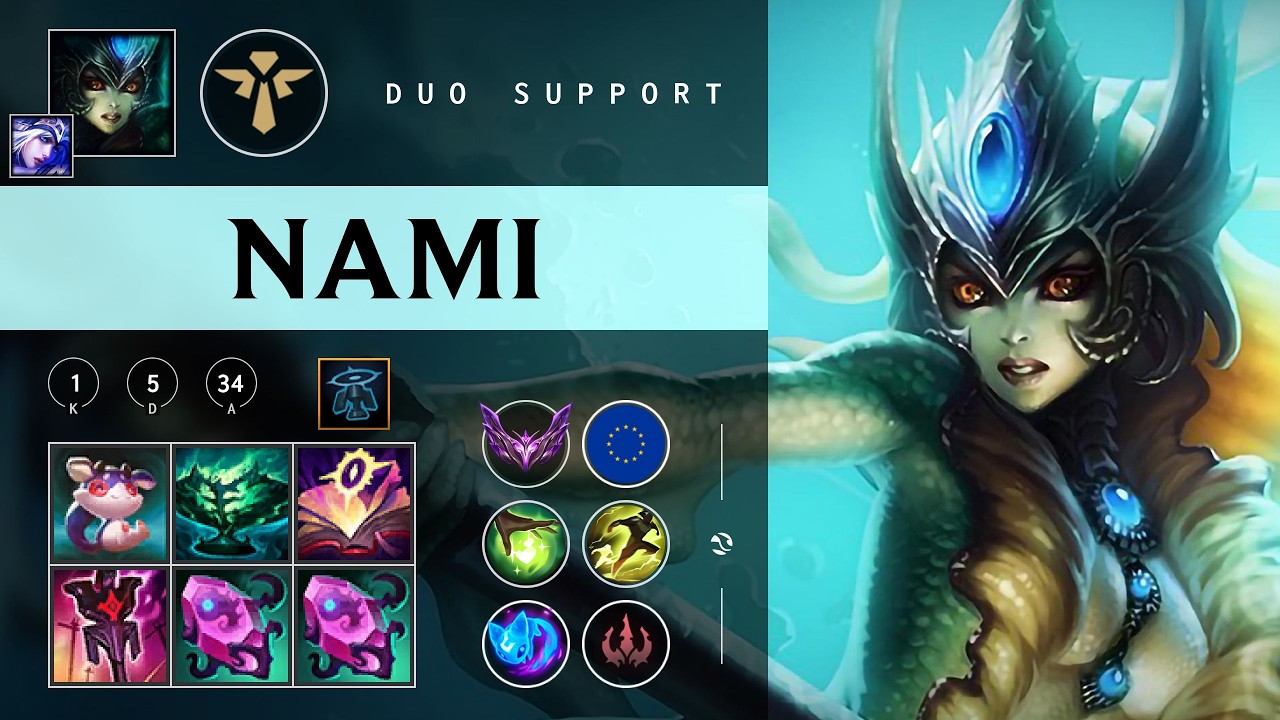 Nami Support vs Amumu - EUNE Master Patch 26.07