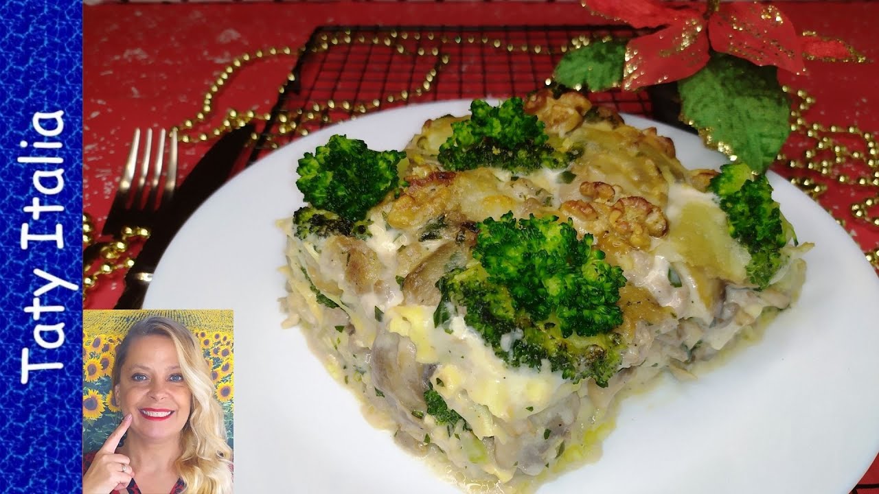 🌲Фантастическая  Праздничная лазанья с мясом, грибами и брокколи 😋 Итальянская кухня // Taty Italia