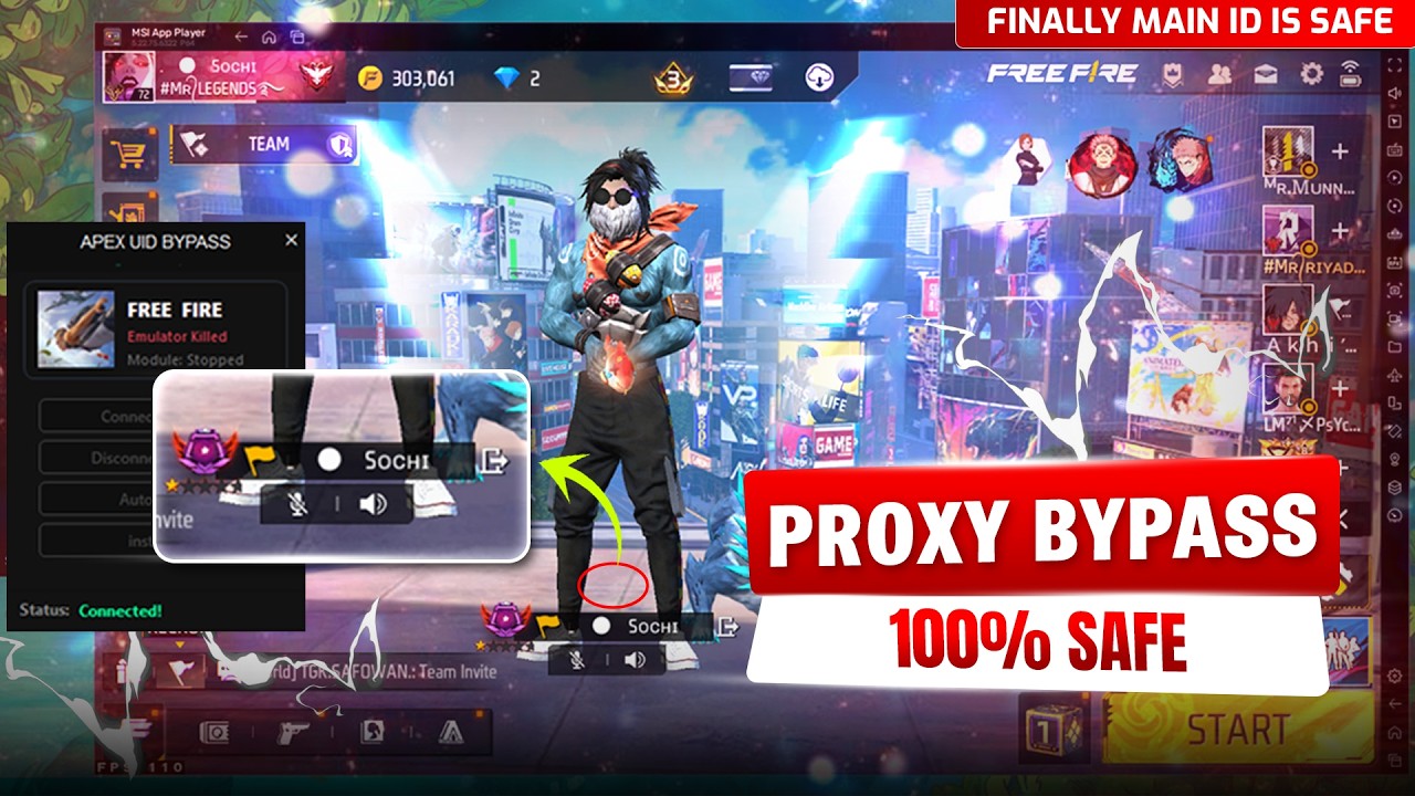 PROXY BYPASS FOR FREE FIRE 🔥 ALL SERVER 101% SAFE 😱| FIRST SAFE BYPASS IN COMMUNITY 😎 APEX REGEDIT 👻