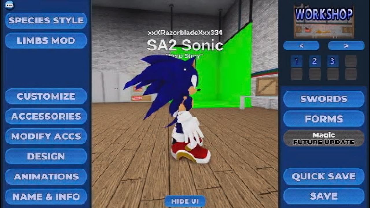 Pulse RP | How to make a accurate SA2 Sonic