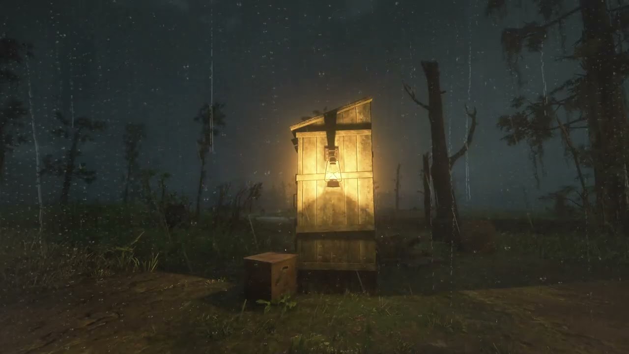 Heavy Rainstorm Sounds | Anxiety Relief | RDR 2