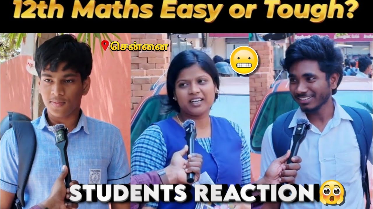 State Board 12th Maths Exam Review 2026🤯 Easy or Tough?🔥
