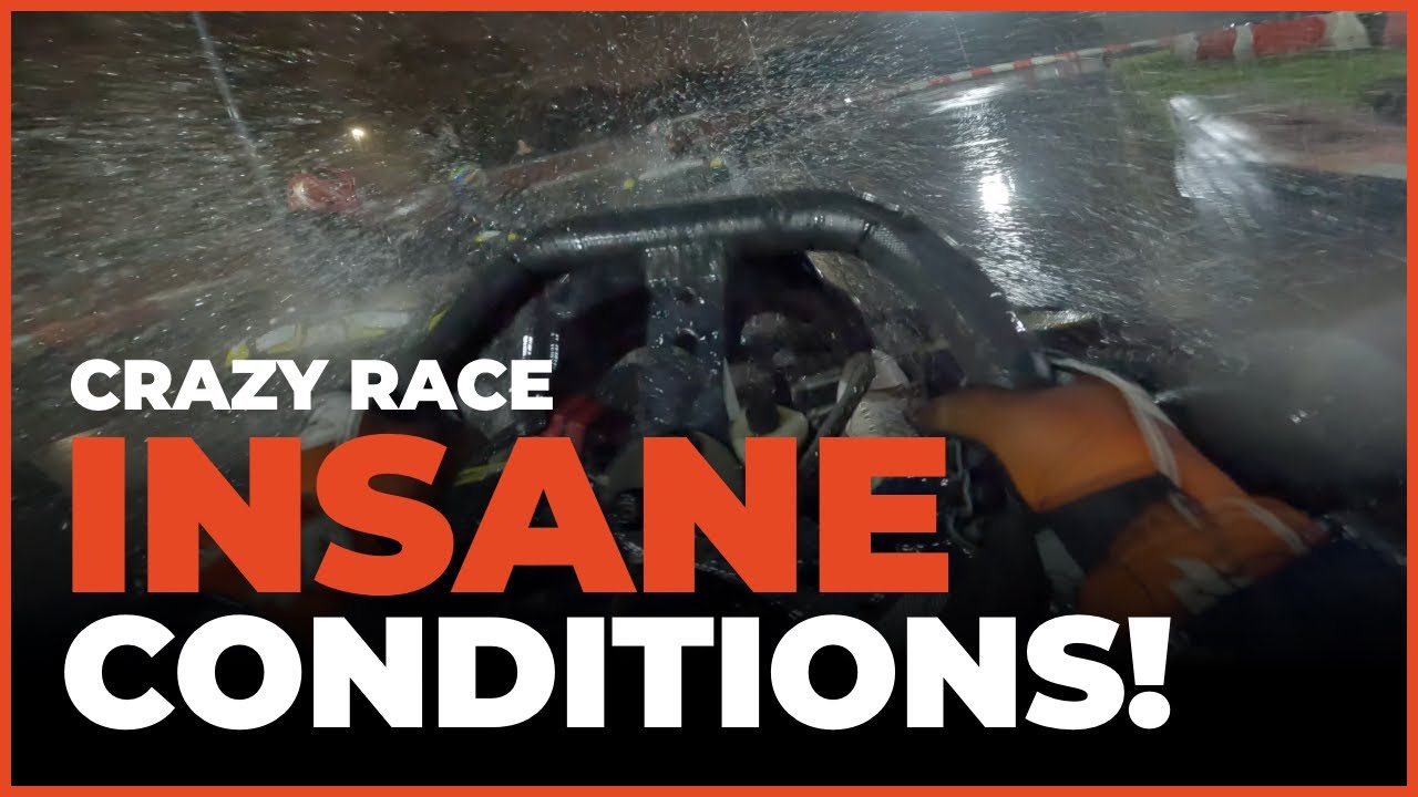 Karting in INSANE CONDITIONS with SLICK TYRES | Hull Karting (With Commentary)