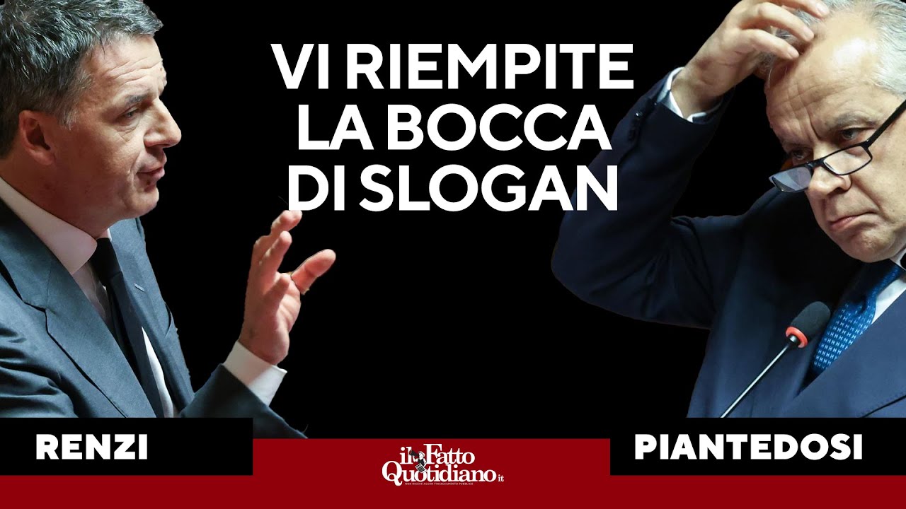 Renzi vs Piantedosi: &ldquo;Sicurezza? Avete fallito, vi riempite la bocca di slogan&rdquo;. &ldquo;Reati in calo&rdquo;