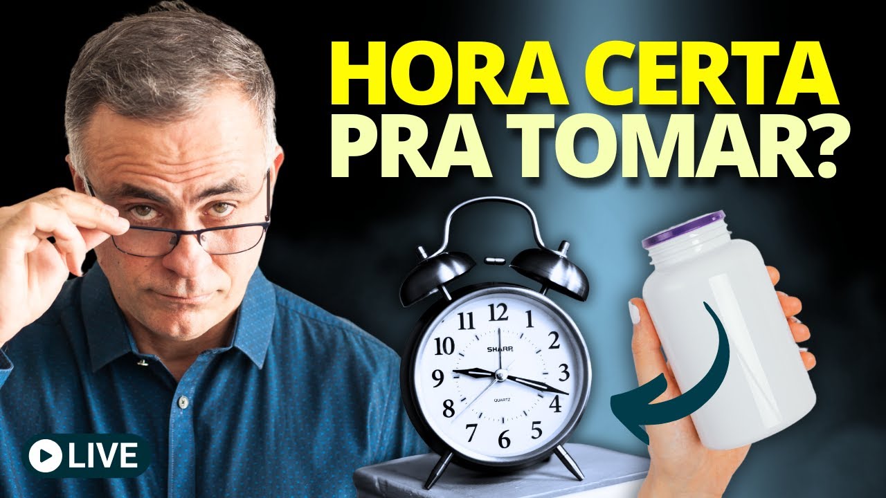 MELHOR HORÁRIO para TOMAR suas VITAMINAS/SUPLEMENTOS - Live Especial Completa