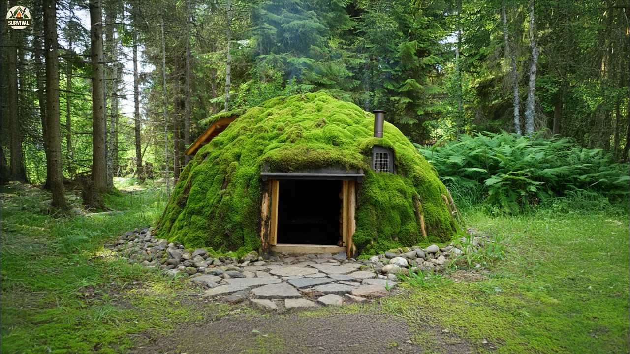 Building an Epic Shelter from Clay, Stone & Moss &mdash; You Won&rsquo;t Believe This!