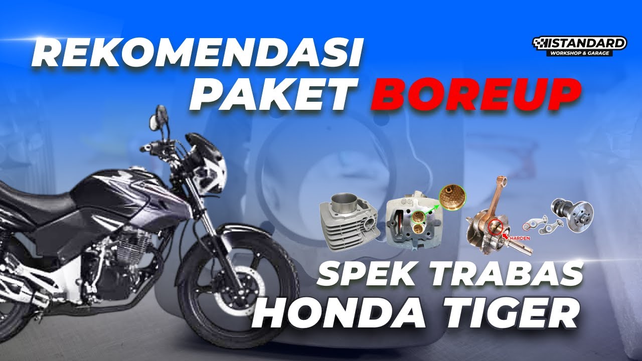 REKOMENDASI PAKET BORE UP 250CC HONDA TIGER SPEK TRABAS #tiger #trabaslucu  #boreup #brtelectric