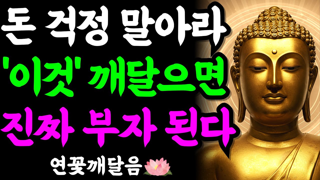 돈 때문에 불안하다면 이 3가지만 깨달으세요. 진짜 부자 됩니다 | 부처님 말씀 | 석가모니 | 불교명언 | 불교오디오북