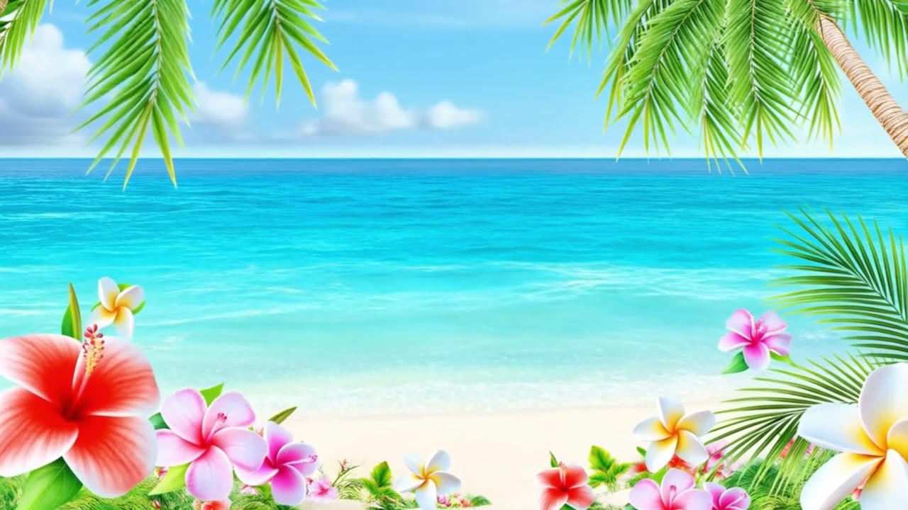 🌴 Tropical Beach Vibes | Chill Island Music for Relaxing by the Ocean 🏖️🌊