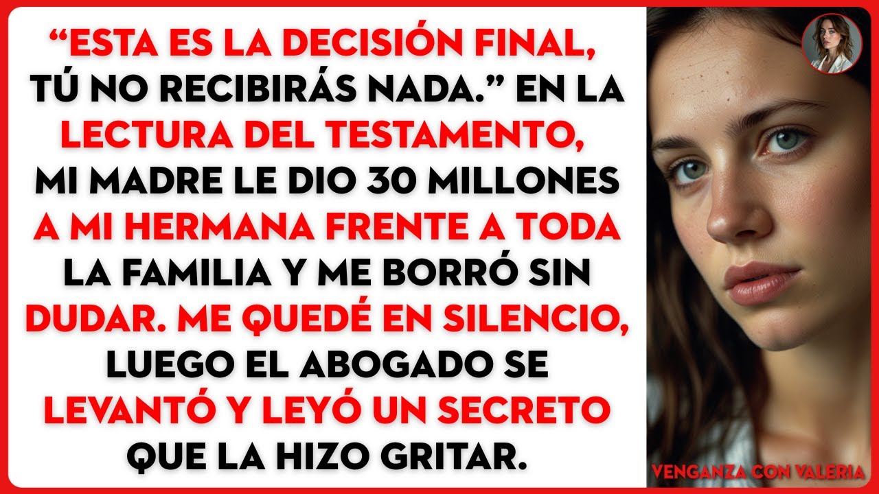 “Esta es la decisión final, tú no recibirás nada.” En la lectura del testamento, mi madre le dio...