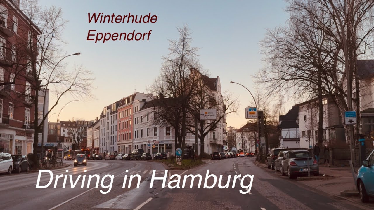 DRIVING IN HAMBURG *[Winterhude ➡️ Eppendorf]**[4K]*