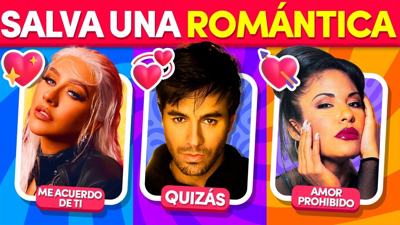 Salva 1 Canción Romántica 💖🤔✅  ¿Qué Prefieres? Quiz Tv de Música