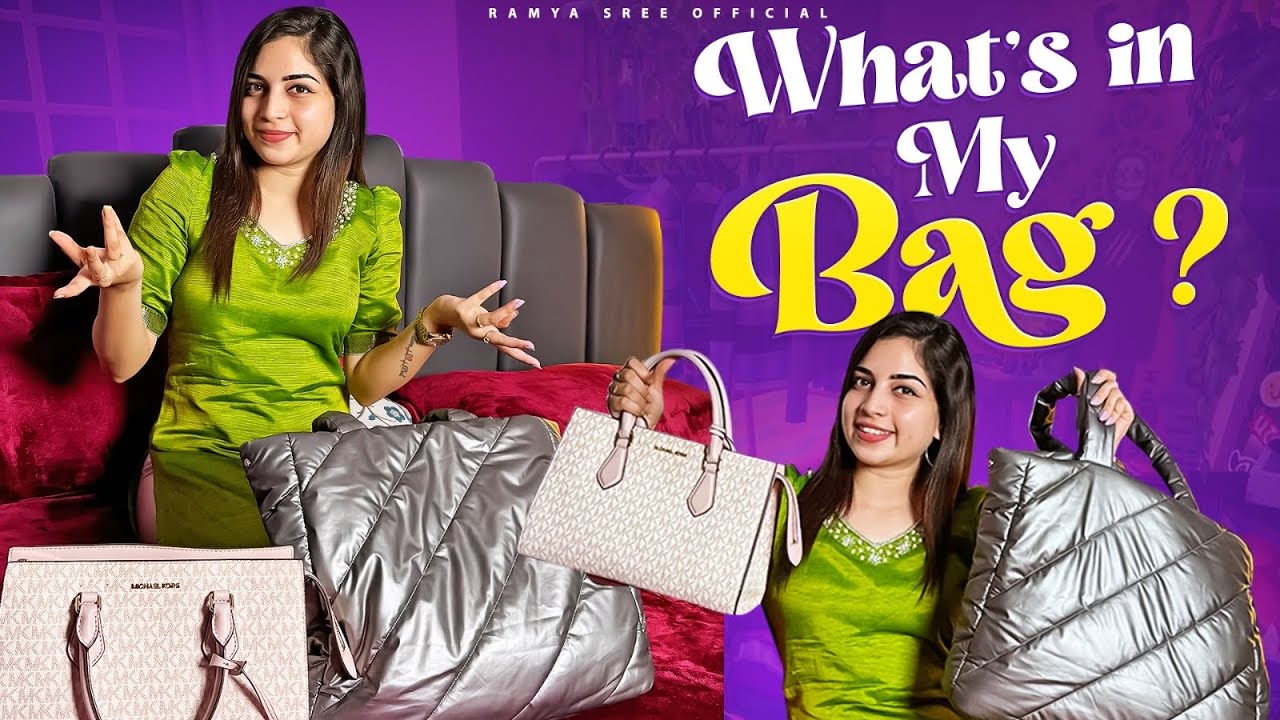 What&rsquo;s in my bag 💼  ? || Ramyasree || #ramyasreecheela #nanipinky