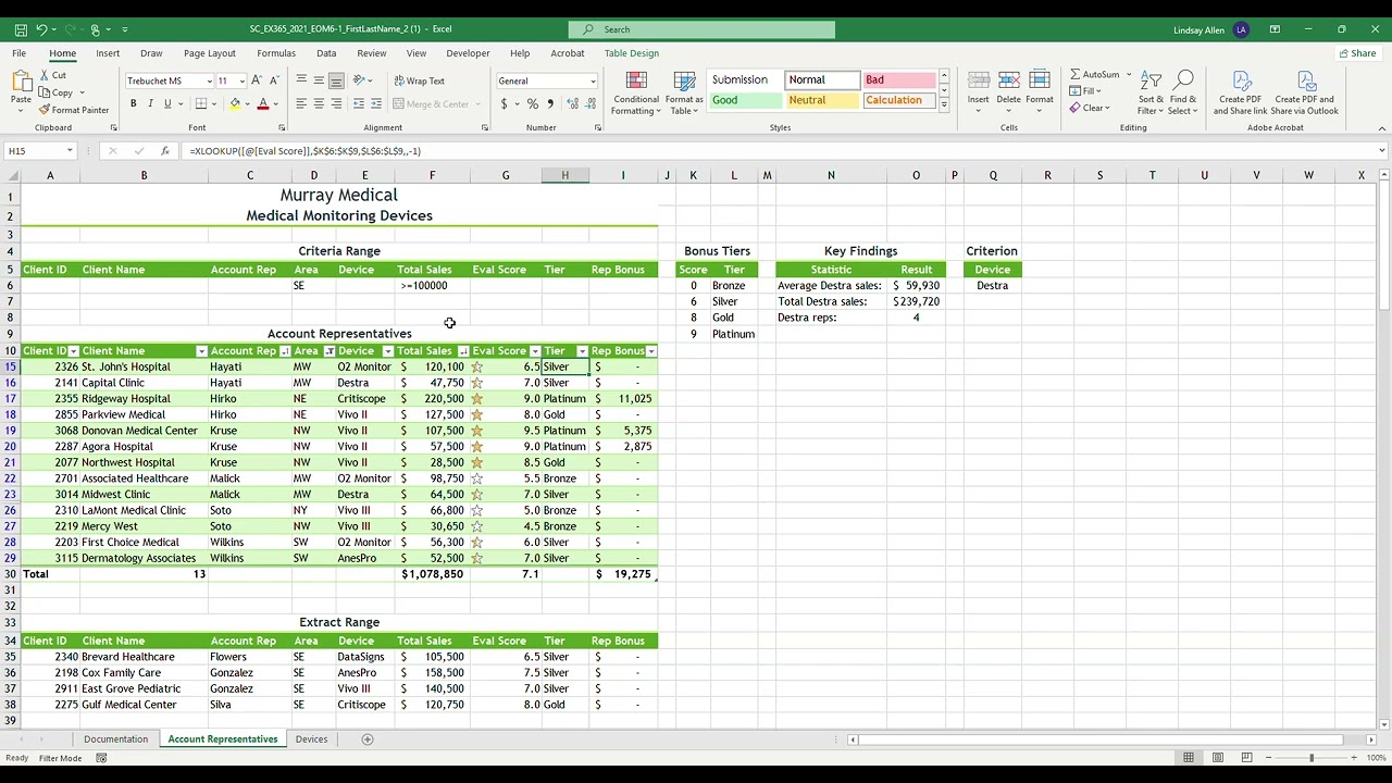 XLOOKUP Mary