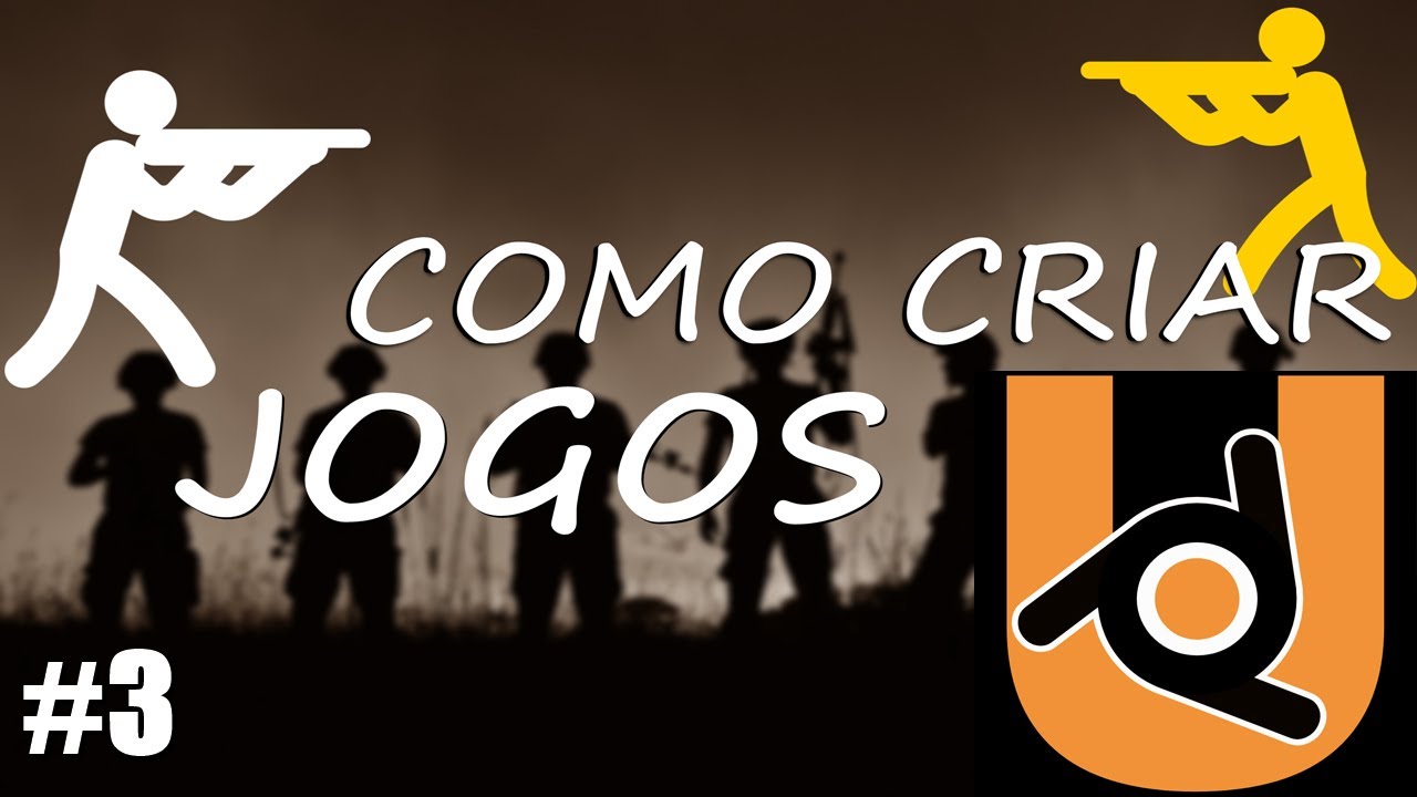 Como Criar um Jogo PARTE 3 Animação de Tiro BLENDER UPBGE