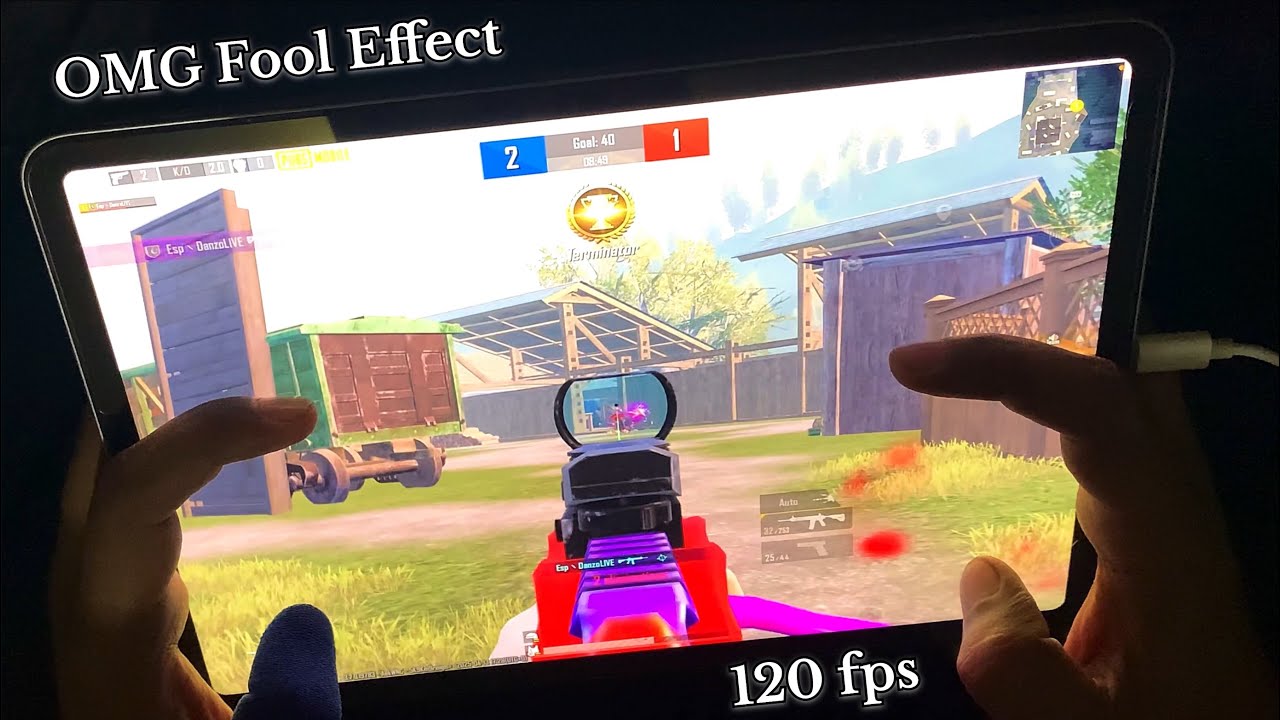 OMG M4 Fool Hit Effect 🔥 1v1 TDM / IPad Pro M2 With Handcam / 120 fps Test | PUBG MOBILE