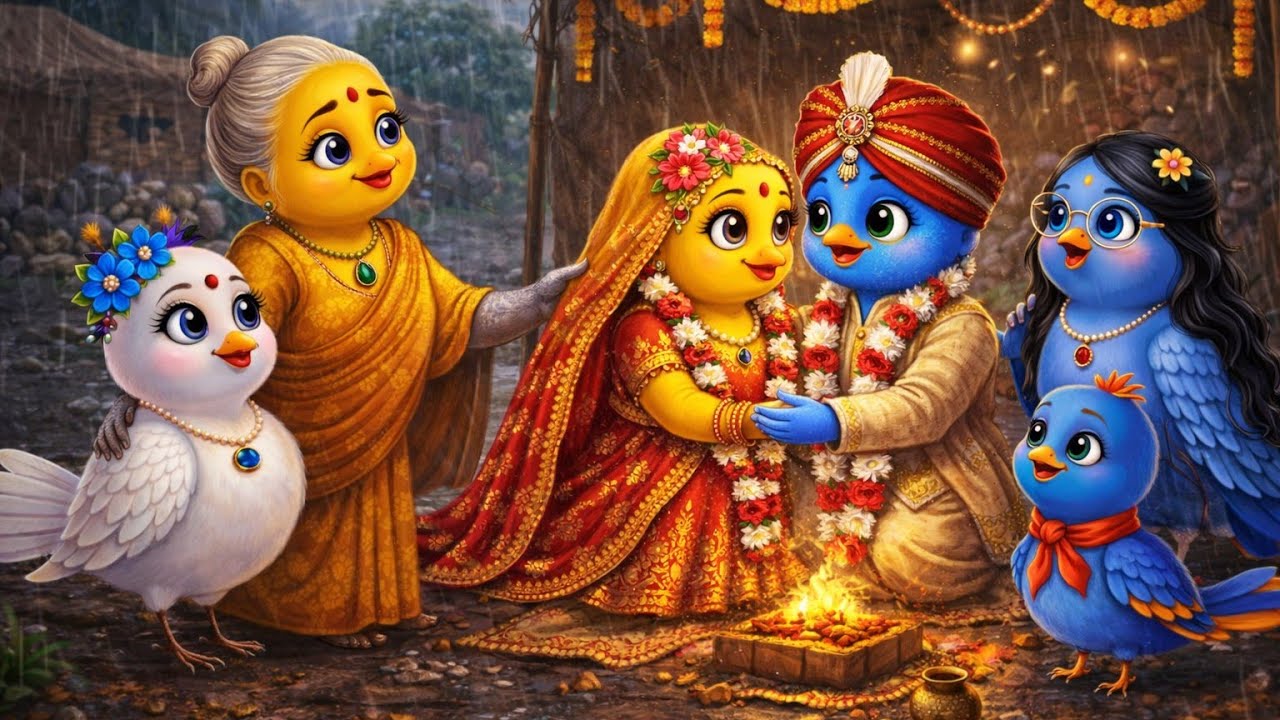 गरीब मां चिड़िया की बेटी की शादी। Pyari Chidiya Cartoon l Chidhiya Cartoon l New Cartoon l story l