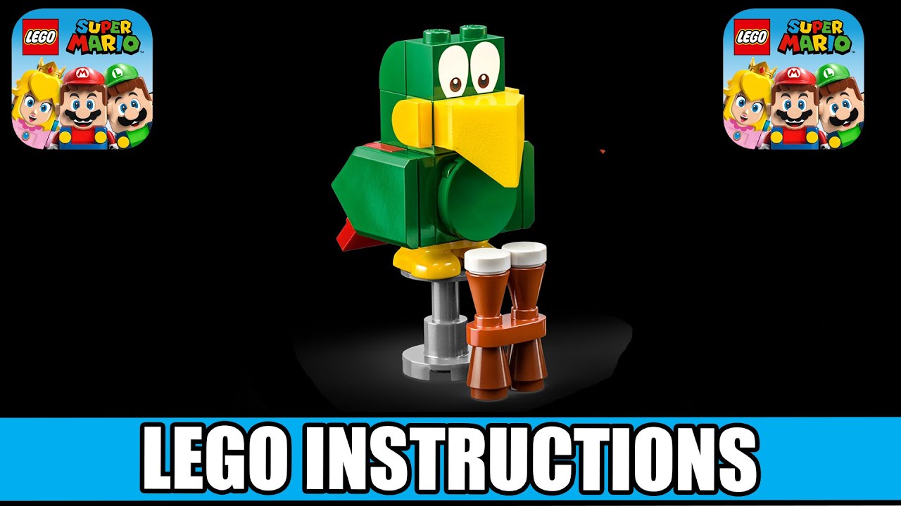 How To Build LEGO Squawks Instructions From Super Mario Set 71421 - Dixie Kong's Jungle Jam