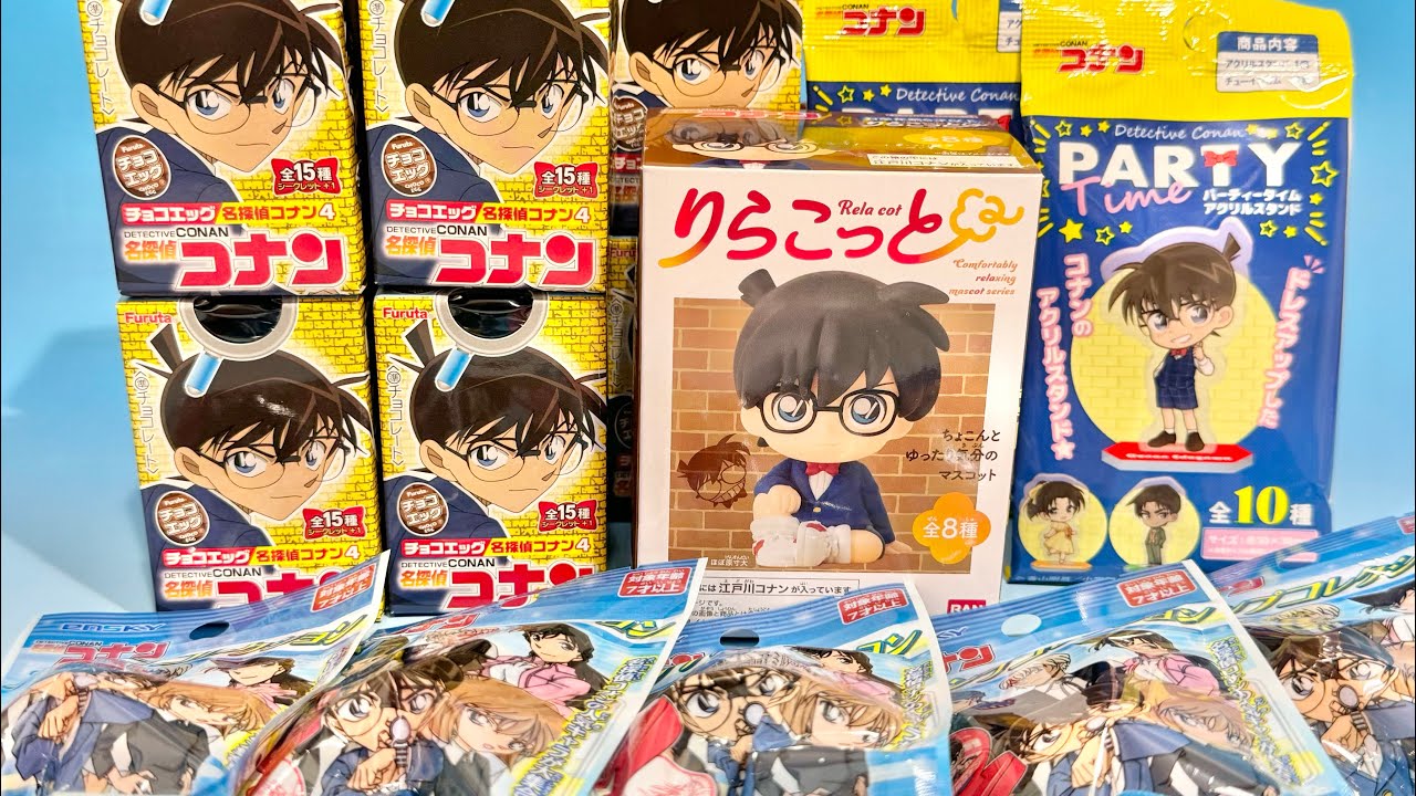 名探偵コナン　食玩　チョコエッグ　りらこっと　アクスタ　100均　スタンプ