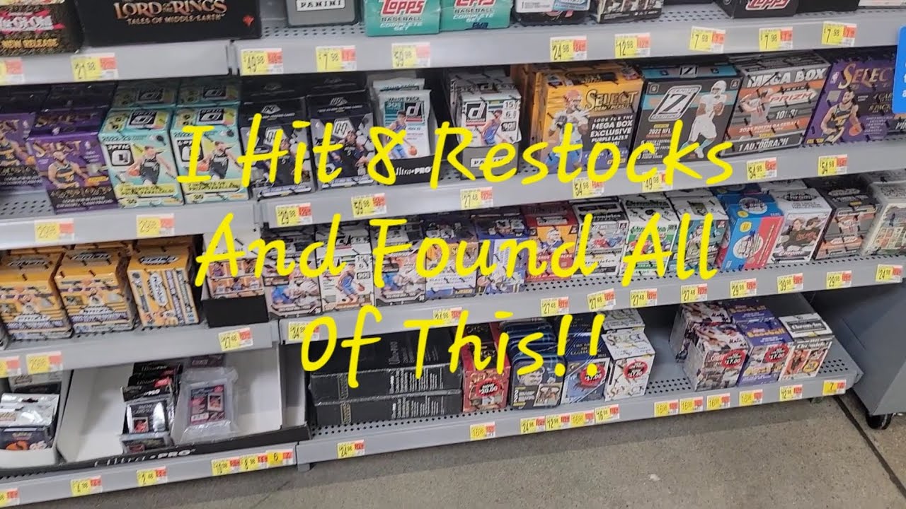 Hitting 8 Sports Card Restocks Out In The Wild! -Crazy Restocks!!