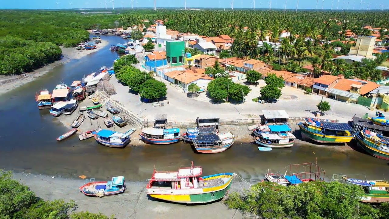 Porto dos Barcos. Itarema Ceará.4k.Air 2S.
