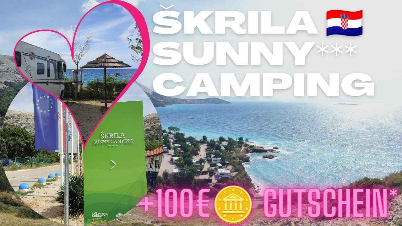 🇭🇷 Škrila Sunny Camping KRK 3* by VALAMAR! Stellplätze & Mobilehomes mit Meerblick! &100€ Gutschein💸