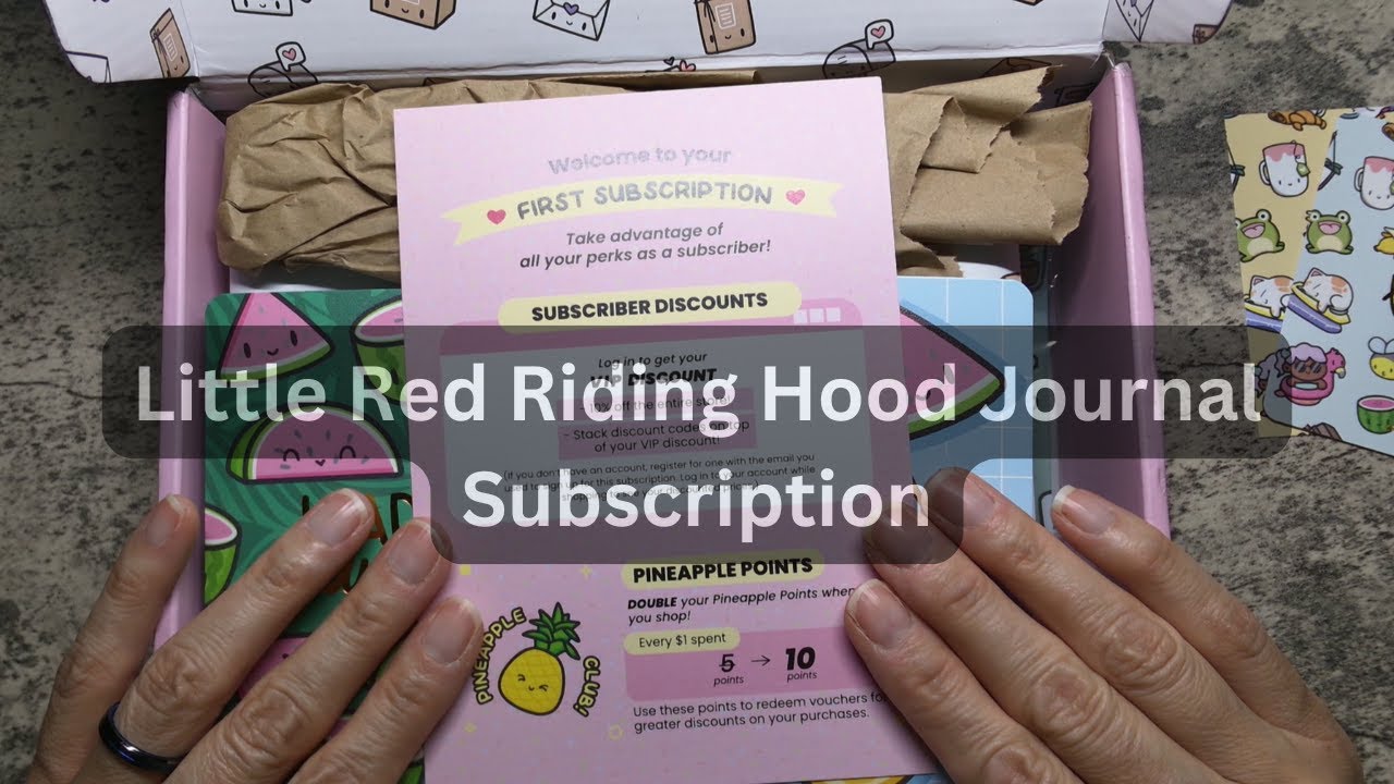 #StickerHaul Hubman & Chubgirl Unboxing: Little Red Riding Hood Journal Subscription + Sticker Haul!