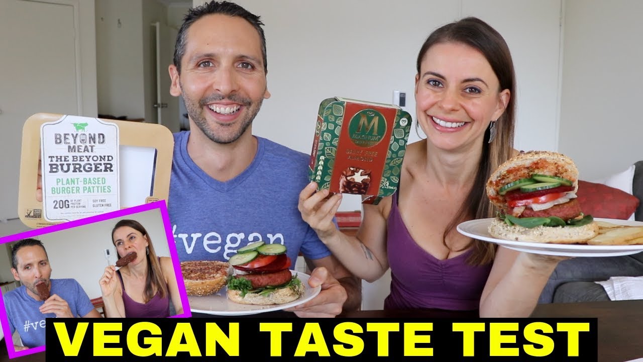 MUKBANG TASTE TEST | Beyond Meat Burger + Magnum Ice Cream