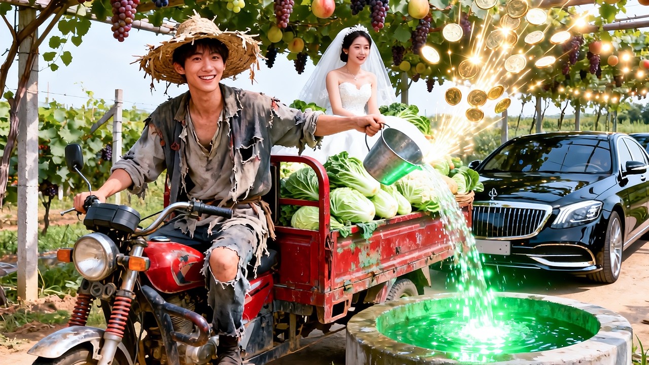 Banished to farmer&mdash;enchanted water grows fortune! Now planet's richest&mdash;kin weep on knees!