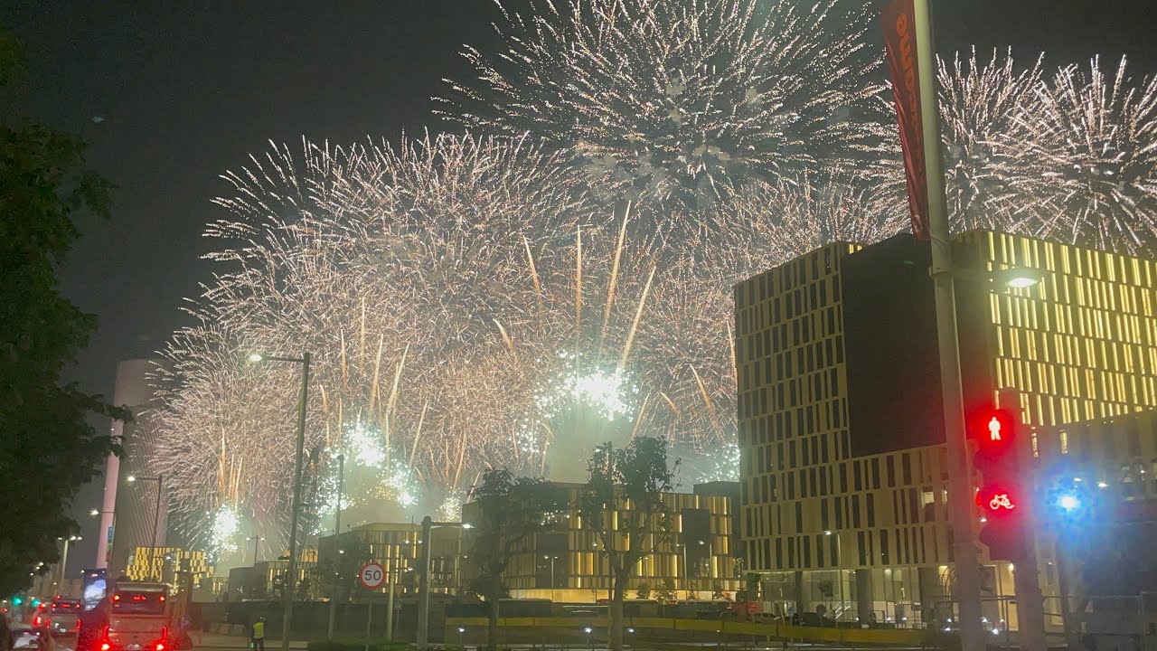Fireworks Lusail Qatar Fireworks 2025 | December 12 Amazing Night Show | Modim Khan Vlogs