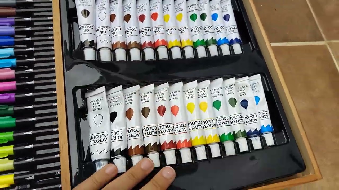 Reseña maletin de arte 🌈🎨💼❤️🧡💛💚💙🩵💜