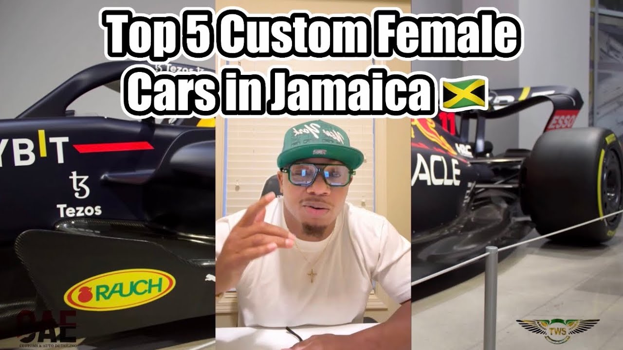 Топ-5 женских кастомных автомобилей на Ямайке 🇯🇲 #custom #drone #women #womendrivers #toyota #hon...