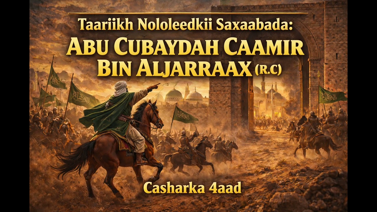 Taariikh Nololeedkii Saxaabada:Abu Cubaydah Caamir Bin Al-Jarraax (R.C)Casharka 4aad